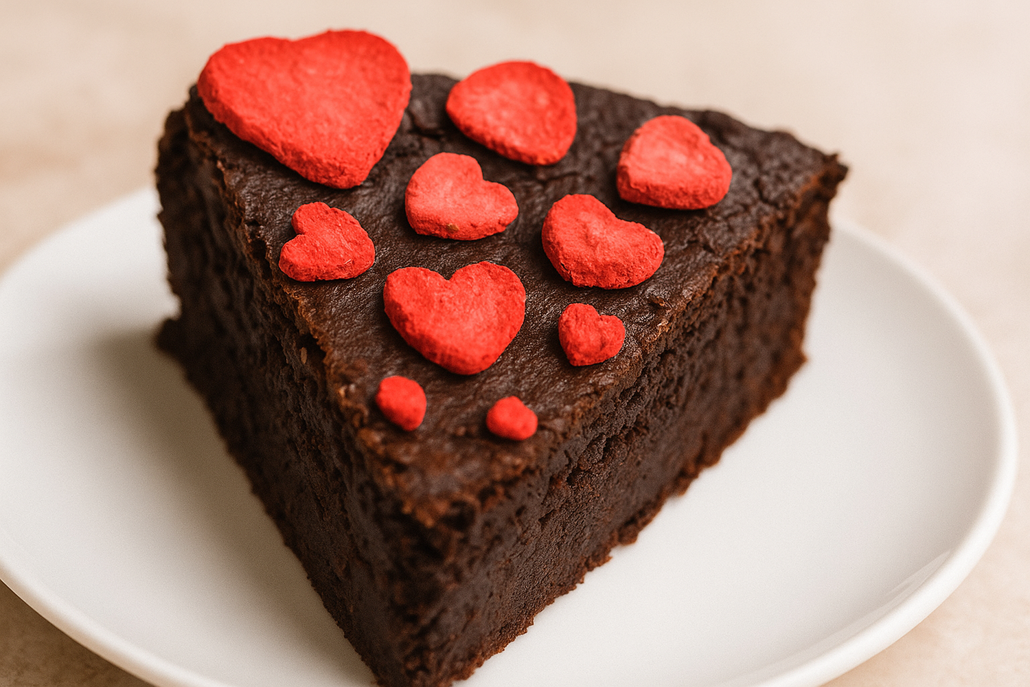 Pastel de Chocolate Saludable con Fresa Liofilizada Frispys