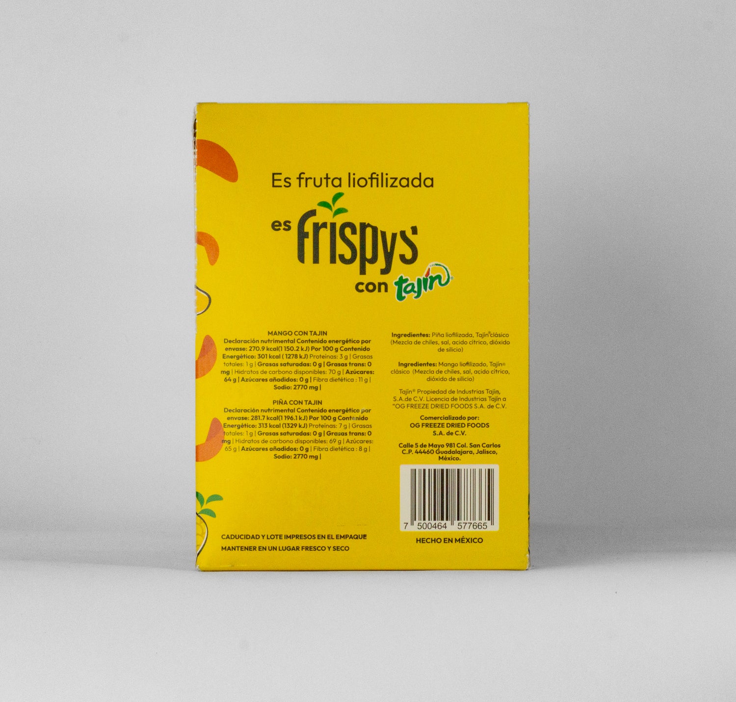 Mix de Mango y Piña liofilizados con Tajín® 12 pack